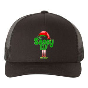 The Sassy Elf Christmas Yupoong Adult 5-Panel Trucker Hat