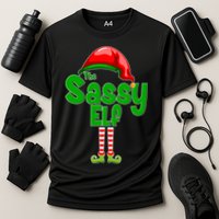 The Sassy Elf Christmas Cooling Performance Crew T-Shirt