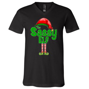 The Sassy Elf Christmas V-Neck T-Shirt