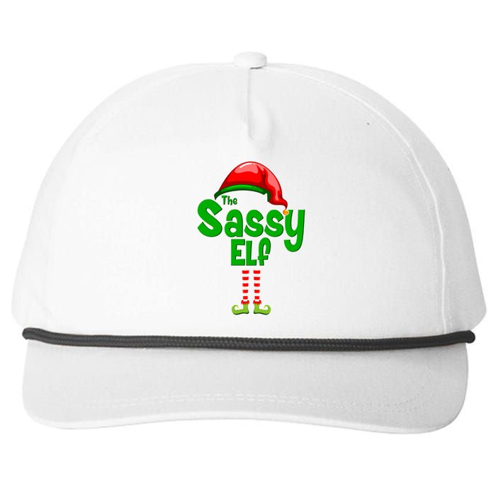 The Sassy Elf Christmas Snapback Five-Panel Rope Hat