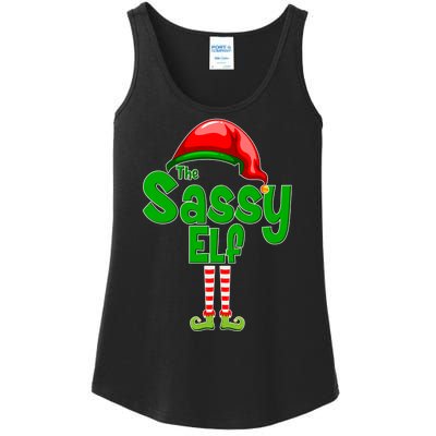 The Sassy Elf Christmas Ladies Essential Tank