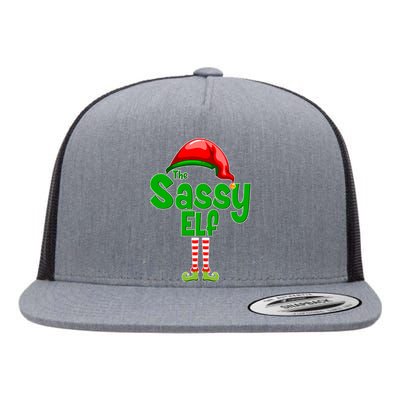 The Sassy Elf Christmas Flat Bill Trucker Hat