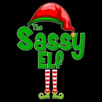 The Sassy Elf Christmas Flat Bill Trucker Hat