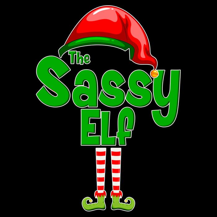 The Sassy Elf Christmas Flat Bill Trucker Hat