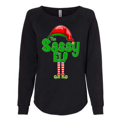 The Sassy Elf Christmas Womens California Wash Sweatshirt