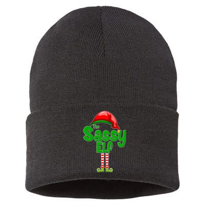 The Sassy Elf Christmas Sustainable Knit Beanie