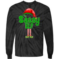 The Sassy Elf Christmas Tie-Dye Long Sleeve Shirt