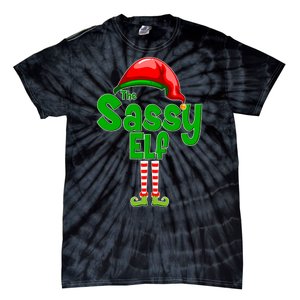 The Sassy Elf Christmas Tie-Dye T-Shirt