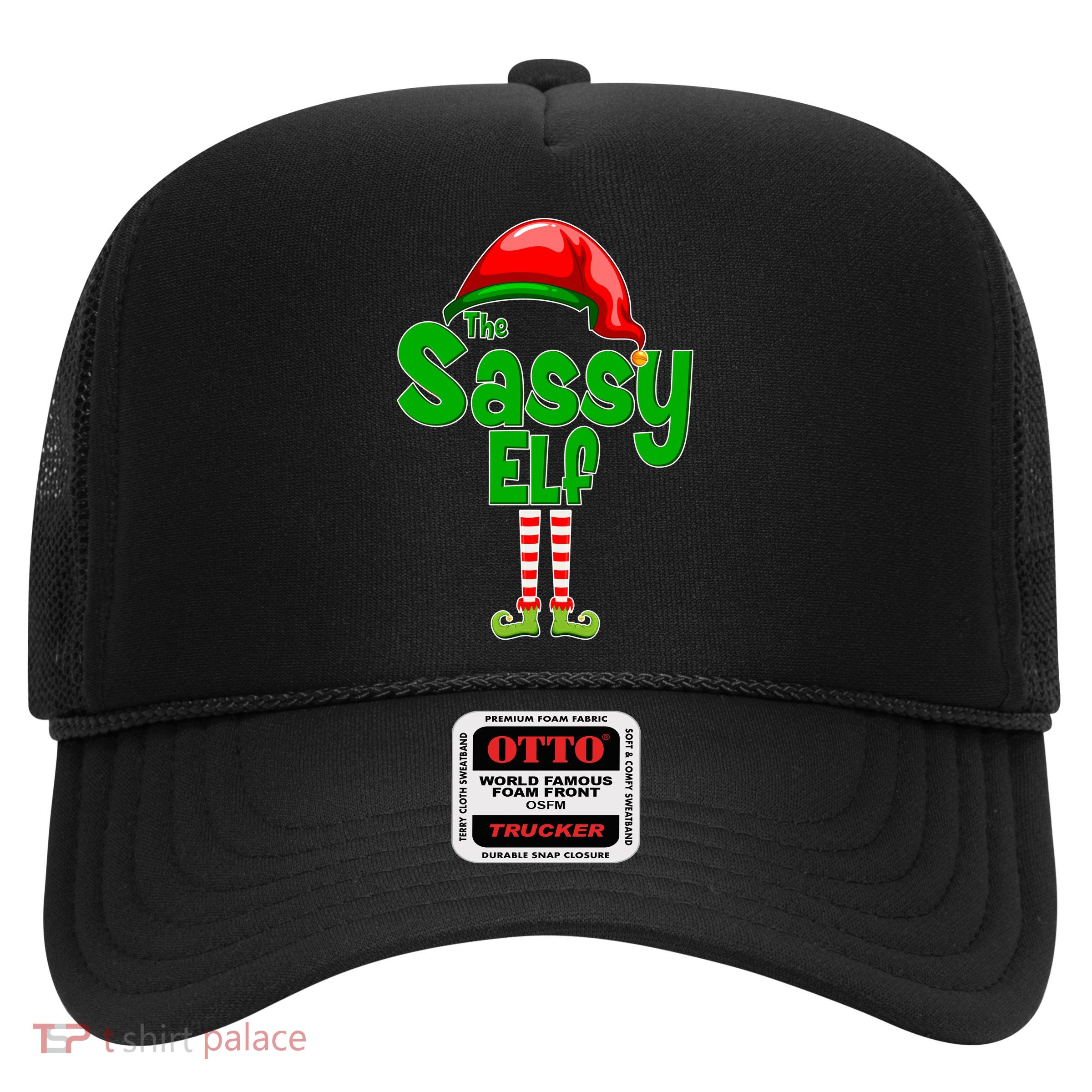 The Sassy Elf Christmas Trucker Hat