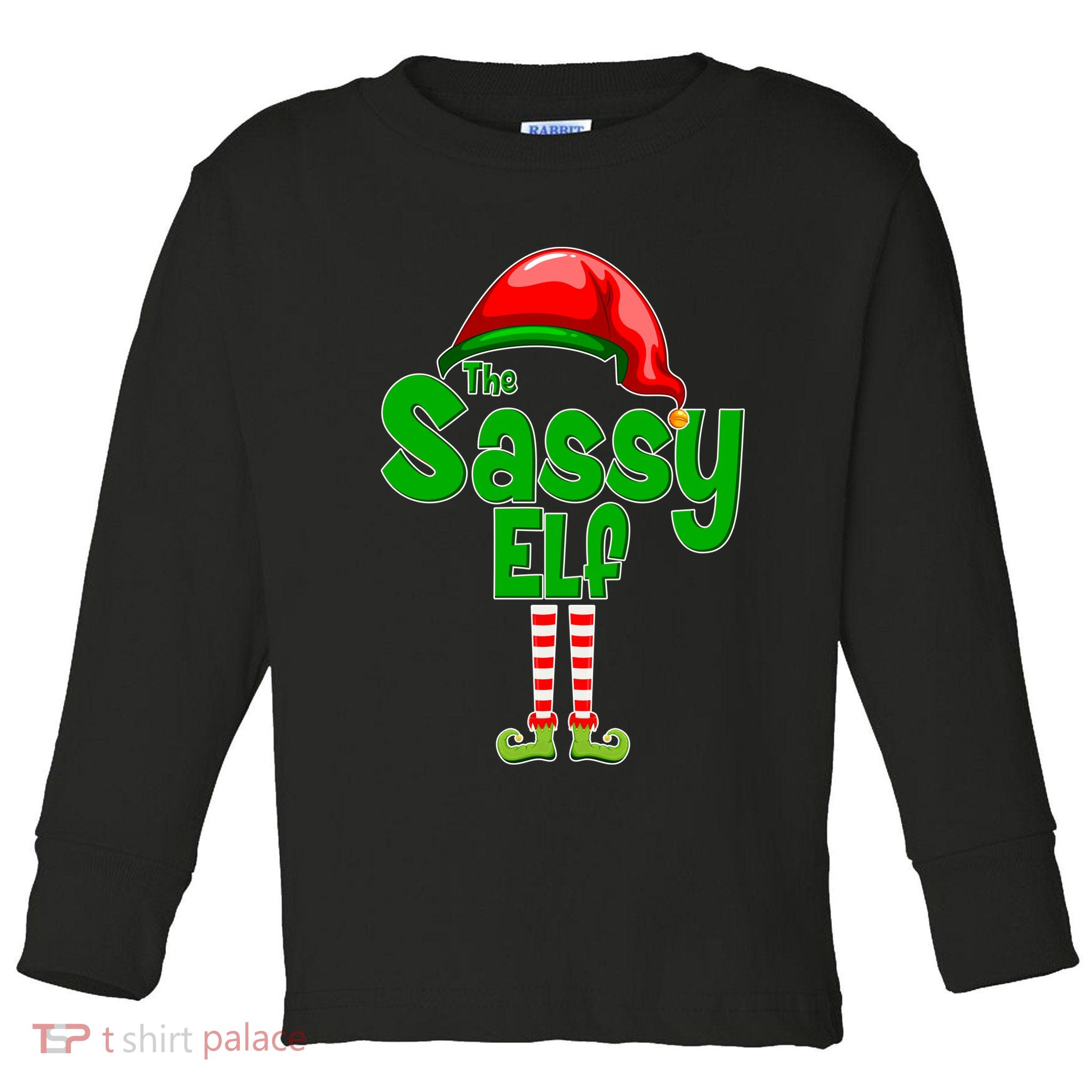 The Sassy Elf Christmas Toddler Long Sleeve Shirt