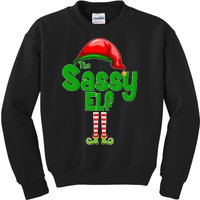 The Sassy Elf Christmas Kids Sweatshirt