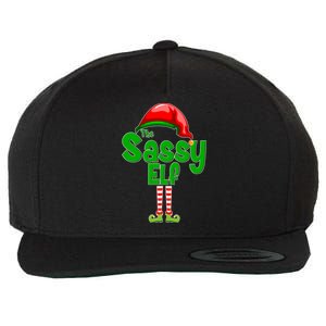 The Sassy Elf Christmas Wool Snapback Cap