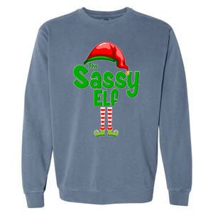 The Sassy Elf Christmas Garment-Dyed Sweatshirt