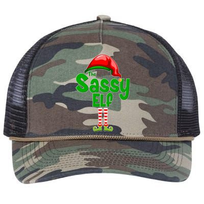 The Sassy Elf Christmas Retro Rope Trucker Hat Cap