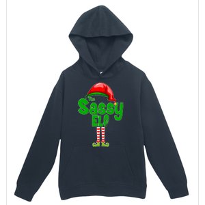 The Sassy Elf Christmas Urban Pullover Hoodie