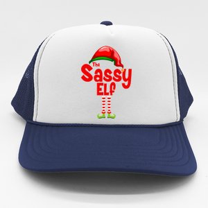 The Sassy Elf Christmas Trucker Hat