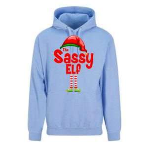 The Sassy Elf Christmas Unisex Surf Hoodie