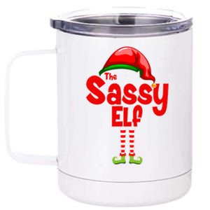 The Sassy Elf Christmas 12 oz Stainless Steel Tumbler Cup