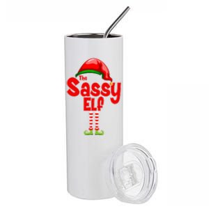 The Sassy Elf Christmas Stainless Steel Tumbler