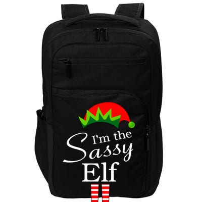 The Sassy Elf Funny Christmas Family Matching Impact Tech Backpack