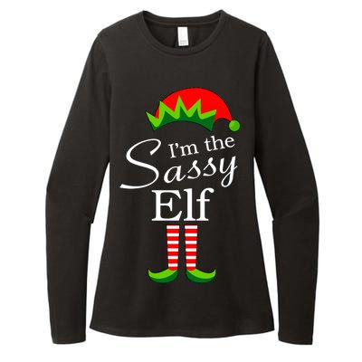 The Sassy Elf Funny Christmas Family Matching Womens CVC Long Sleeve Shirt