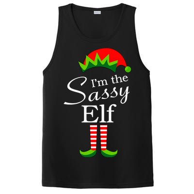 The Sassy Elf Funny Christmas Family Matching PosiCharge Competitor Tank