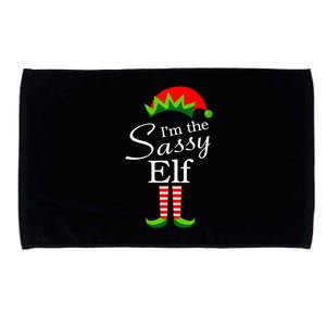 The Sassy Elf Funny Christmas Family Matching Microfiber Hand Towel