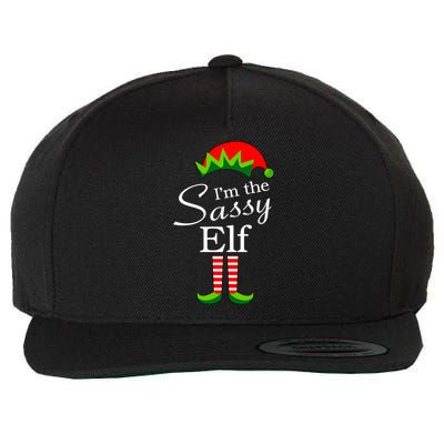 The Sassy Elf Funny Christmas Family Matching Wool Snapback Cap