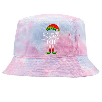 The Sassy Elf Funny Christmas Family Matching Tie-Dyed Bucket Hat