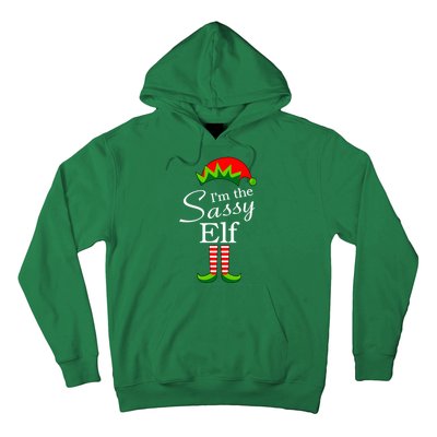 The Sassy Elf Funny Christmas Family Matching Hoodie