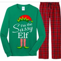 The Sassy Elf Funny Christmas Family Matching Long Sleeve Pajama Set