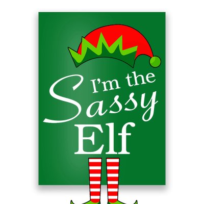 The Sassy Elf Funny Christmas Family Matching Poster