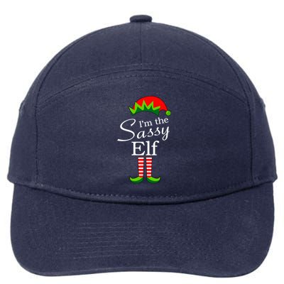 The Sassy Elf Funny Christmas Family Matching 7-Panel Snapback Hat