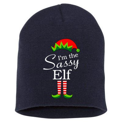 The Sassy Elf Funny Christmas Family Matching Short Acrylic Beanie