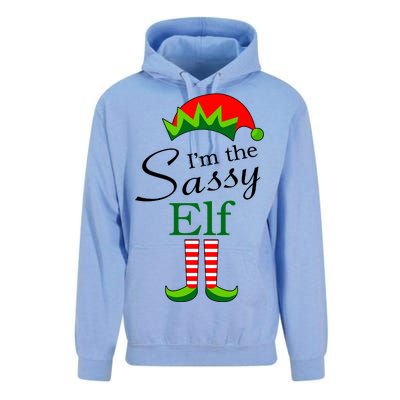 The Sassy Elf Funny Christmas Family Matching Unisex Surf Hoodie