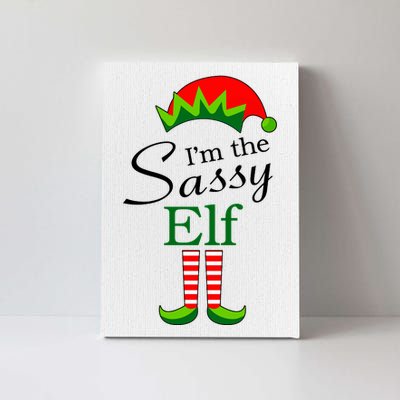 The Sassy Elf Funny Christmas Family Matching Canvas