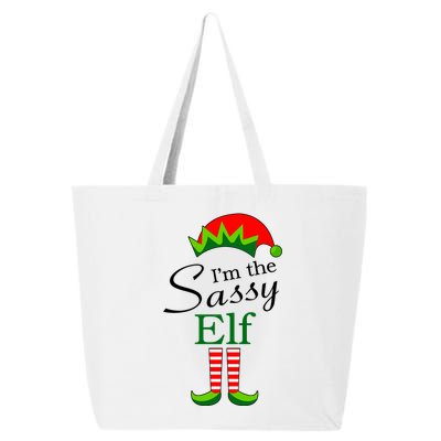 The Sassy Elf Funny Christmas Family Matching 25L Jumbo Tote