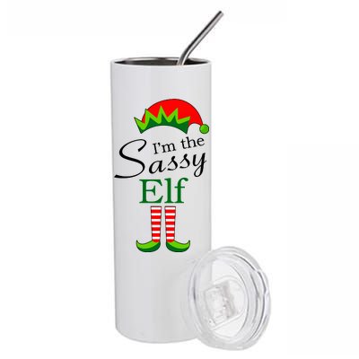 The Sassy Elf Funny Christmas Family Matching Stainless Steel Tumbler