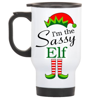 The Sassy Elf Funny Christmas Family Matching Stainless Steel Travel Mug