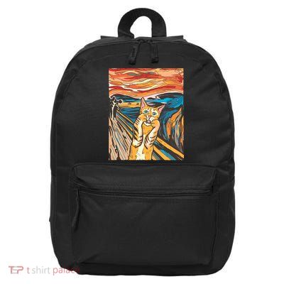 The Scream Parody Cat 16 in Basic Backpack