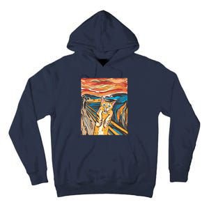 The Scream Parody Cat Tall Hoodie