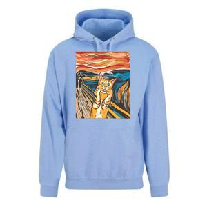 The Scream Parody Cat Unisex Surf Hoodie