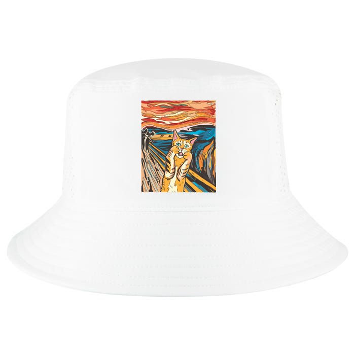 The Scream Parody Cat Cool Comfort Performance Bucket Hat