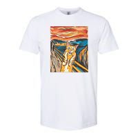 The Scream Parody Cat Softstyle CVC T-Shirt