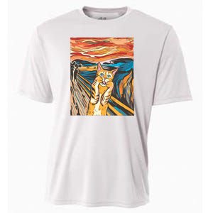 The Scream Parody Cat Cooling Performance Crew T-Shirt