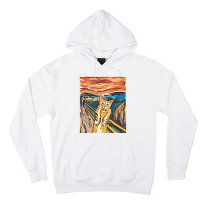 The Scream Parody Cat Hoodie