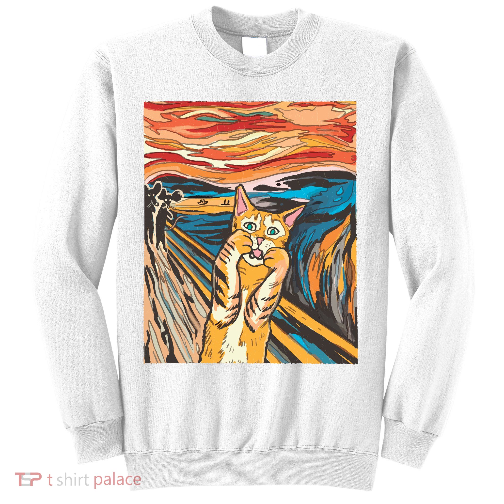 The Scream Parody Cat Sweatshirt