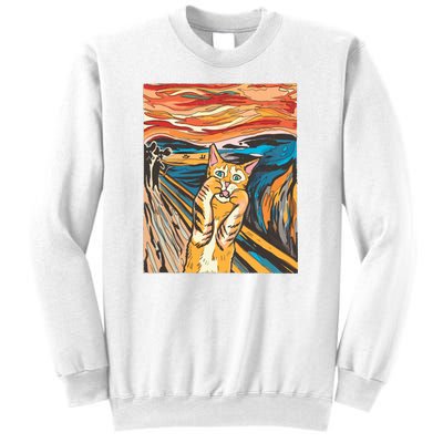 The Scream Parody Cat Sweatshirt