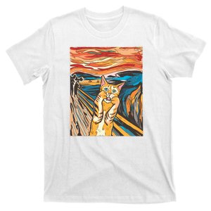 The Scream Parody Cat T-Shirt