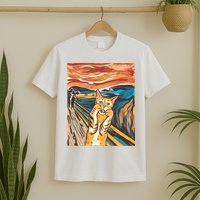 The Scream Parody Cat T-Shirt
